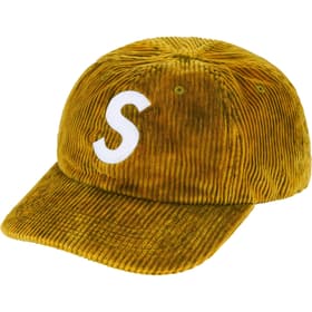 Supreme Corduroy S Logo 6-Panel Bleached Olive