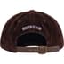 Supreme Corduroy S Logo 6-Panel - Dark Brown (front)