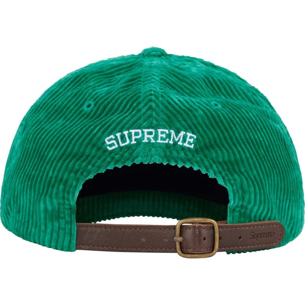 Supreme Corduroy S Logo 6-Panel - Green (front)