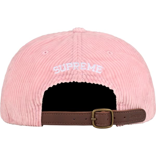 Supreme Corduroy S Logo 6-Panel - Light Pink (front)