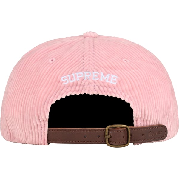 Supreme Corduroy S Logo 6-Panel - Light Pink (front)