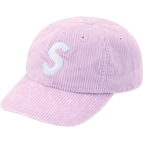 Supreme Corduroy S Logo 6-Panel Light Purple