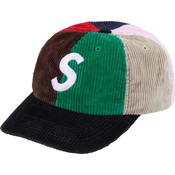 Supreme Corduroy S Logo 6-Panel - Multicolor (front)