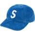 Supreme Corduroy S Logo 6-Panel - Royal (front)