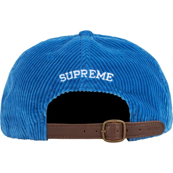 Supreme Corduroy S Logo 6-Panel - Royal (front)