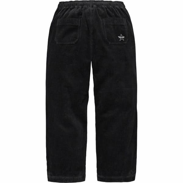 Supreme Corduroy Skate Pant - Black (front)