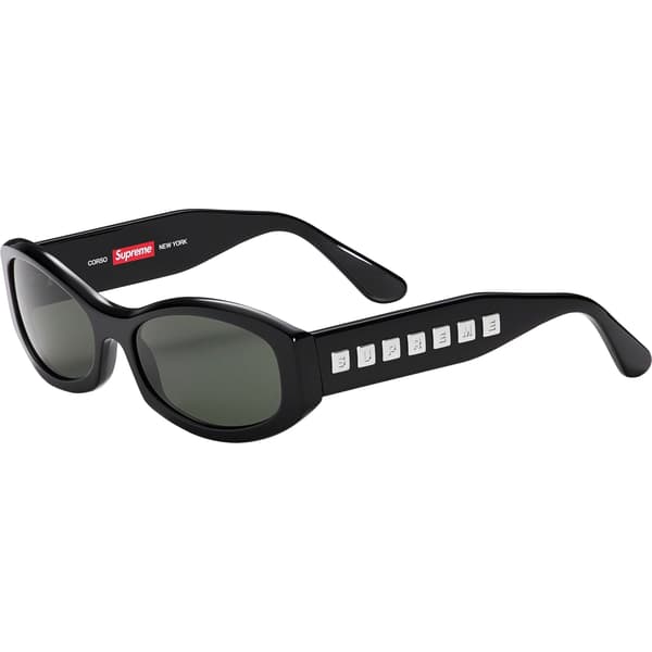 Supreme Corso Sunglasses - Black (front)