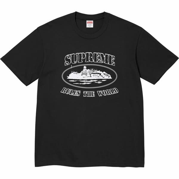 Supreme Corteiz Rules The World Tee - Black (front)