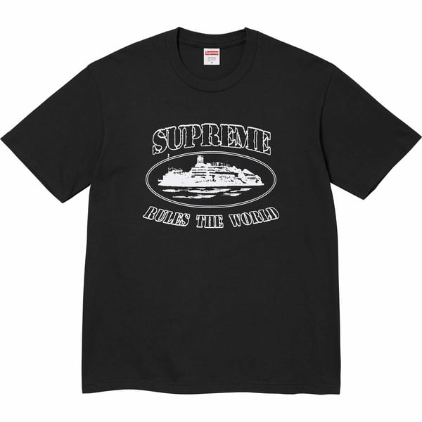 Supreme Corteiz Rules The World Tee - Black (front)