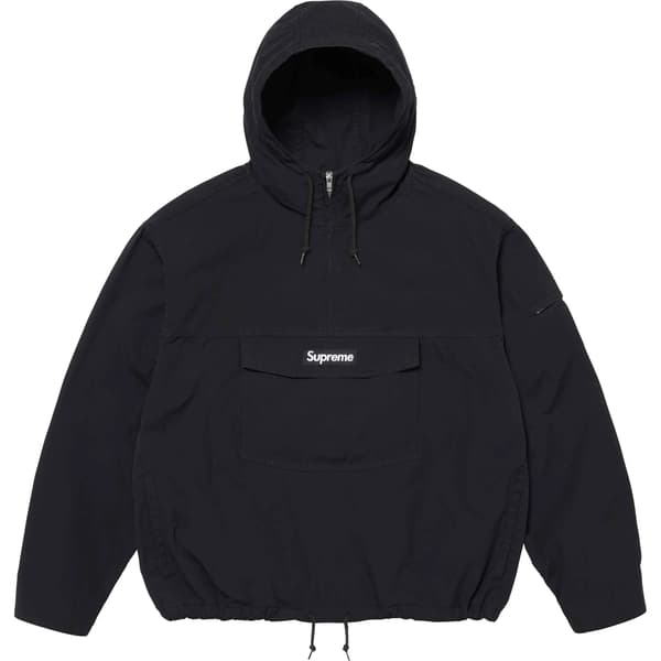 Supreme Cotton Utility Anorak - Black (front)