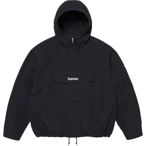 Supreme Cotton Utility Anorak - Black (front)