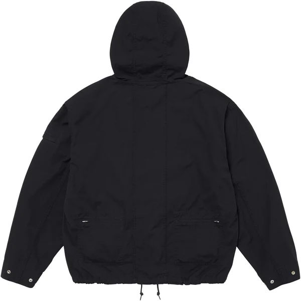 Supreme Cotton Utility Anorak - Black (front)