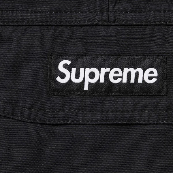 Supreme Cotton Utility Anorak - Black (front)
