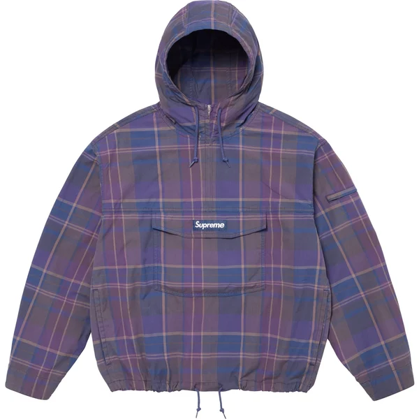 Supreme Cotton Utility Anorak - Plaid (front)
