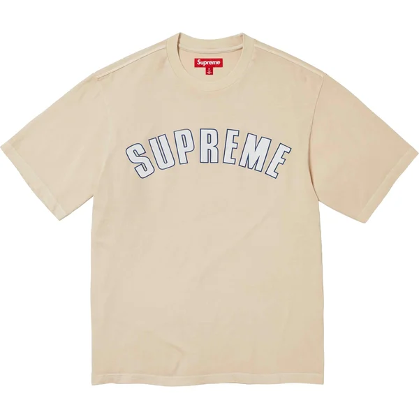 Supreme Cracked Arc S/S Top - Light Tan (front)
