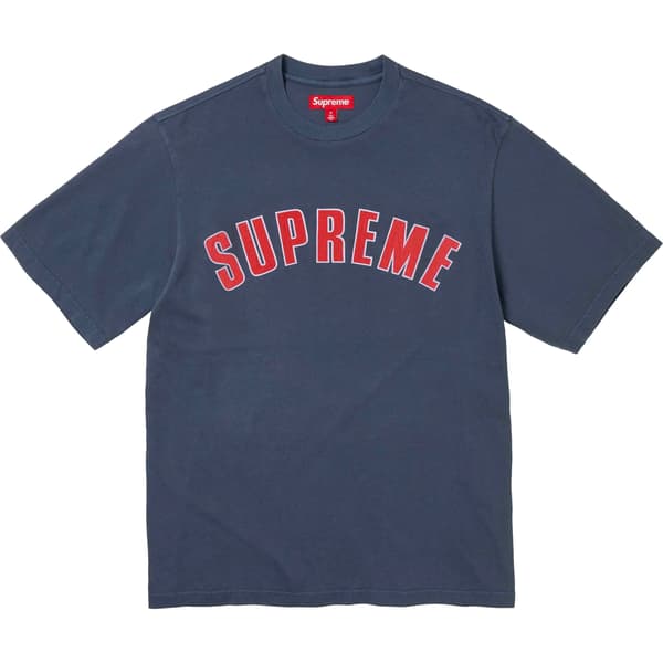 Supreme Cracked Arc S/S Top - Navy (front)