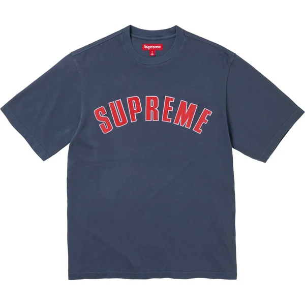 Supreme Cracked Arc S/S Top - Navy (front)