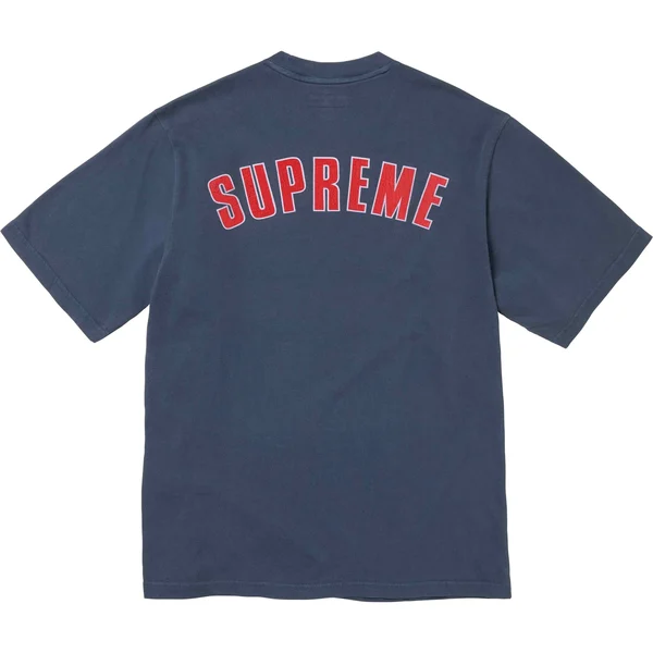 Supreme Cracked Arc S/S Top - Navy (front)