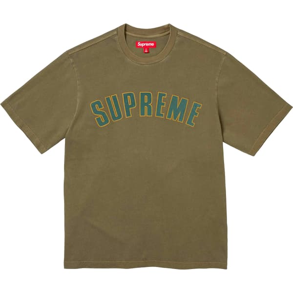Supreme Cracked Arc S/S Top - Olive (front)