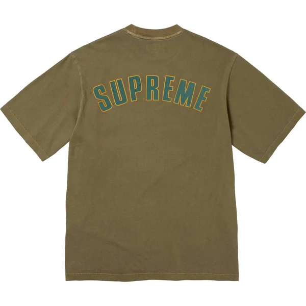 Supreme Cracked Arc S/S Top - Olive (front)