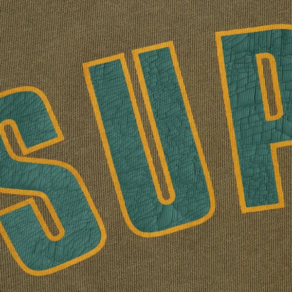 Supreme Cracked Arc S/S Top - Olive (front)