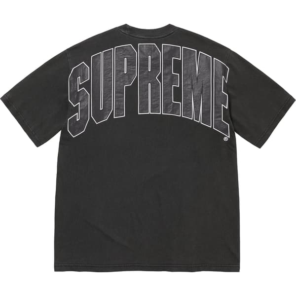 Supreme Cracked Back Arc S/S Top - Black (front)