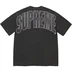 Supreme Cracked Back Arc S/S Top - Black (front)