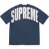 Supreme Cracked Back Arc S/S Top - Navy (front)