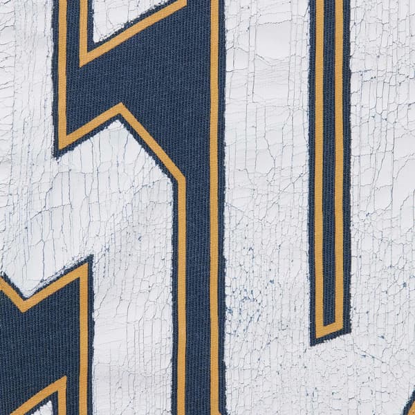 Supreme Cracked Back Arc S/S Top - Navy (front)