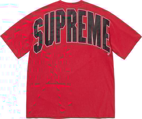 Supreme Cracked Back Arc S/S Top - Red (front)
