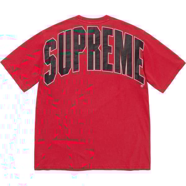 Supreme Cracked Back Arc S/S Top - Red (front)