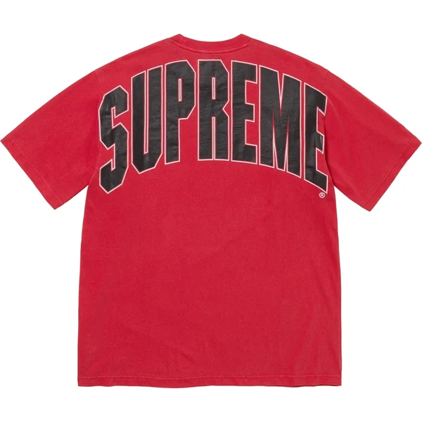 Supreme Cracked Back Arc S/S Top - Red (front)