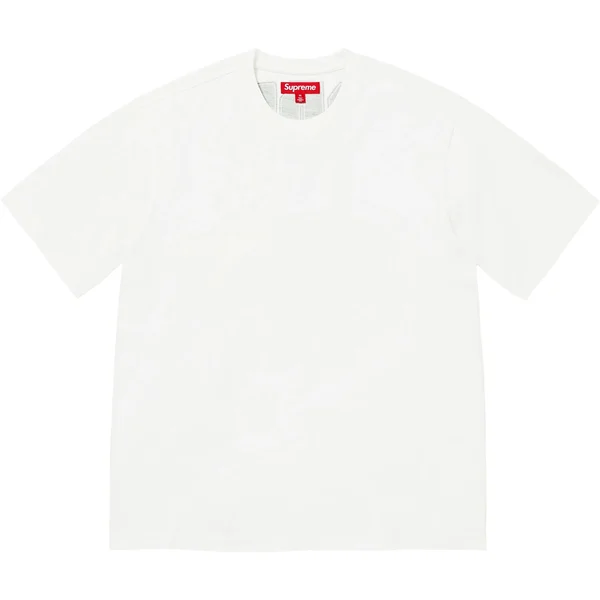 Supreme Cracked Back Arc S/S Top - White (front)