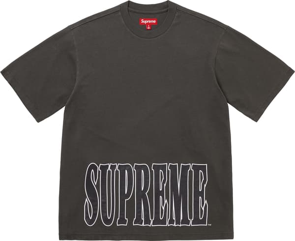 Supreme Cracked Stretch S/S Top - Black (front)