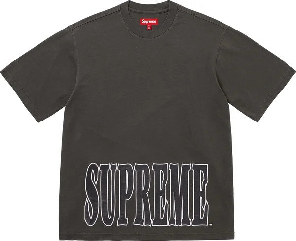 Supreme Cracked Stretch S/S Top - Black (front)