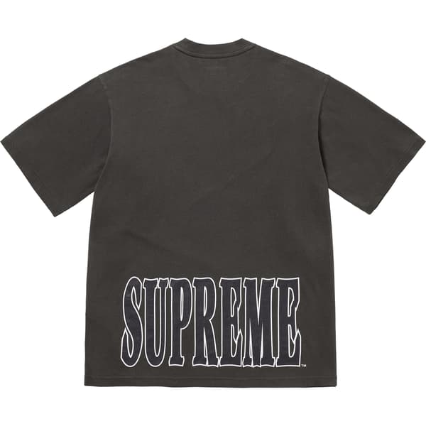 Supreme Cracked Stretch S/S Top - Black (front)
