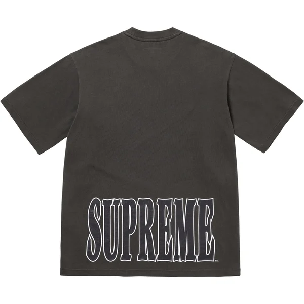 Supreme Cracked Stretch S/S Top - Black (front)