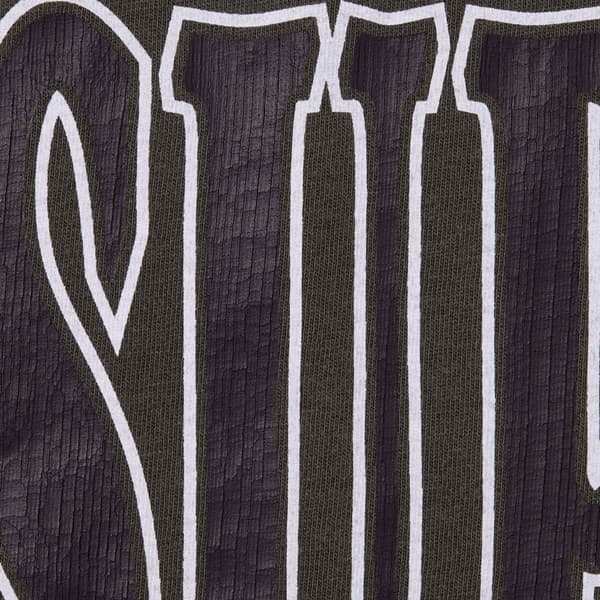 Supreme Cracked Stretch S/S Top - Black (front)