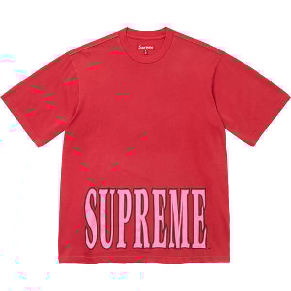 Supreme Cracked Stretch S/S Top - Red (front)