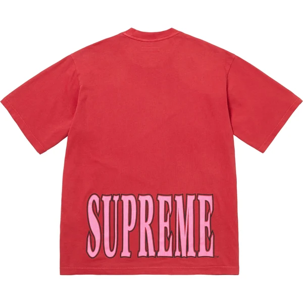 Supreme Cracked Stretch S/S Top - Red (front)