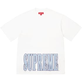 Supreme Cracked Stretch S/S Top White