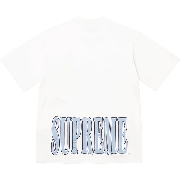 Supreme Cracked Stretch S/S Top - White (front)