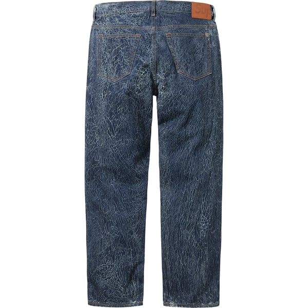 Supreme Crackle Regular Jean - Blue (front)