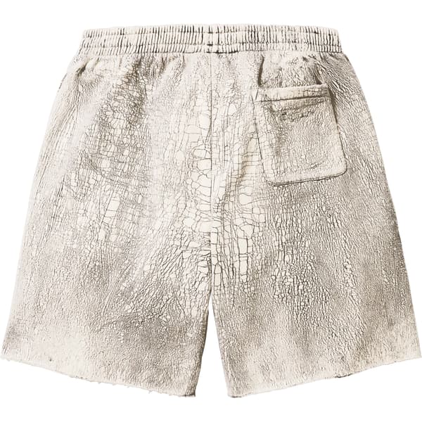 Supreme Crackle Sweatshort - Natural (front)