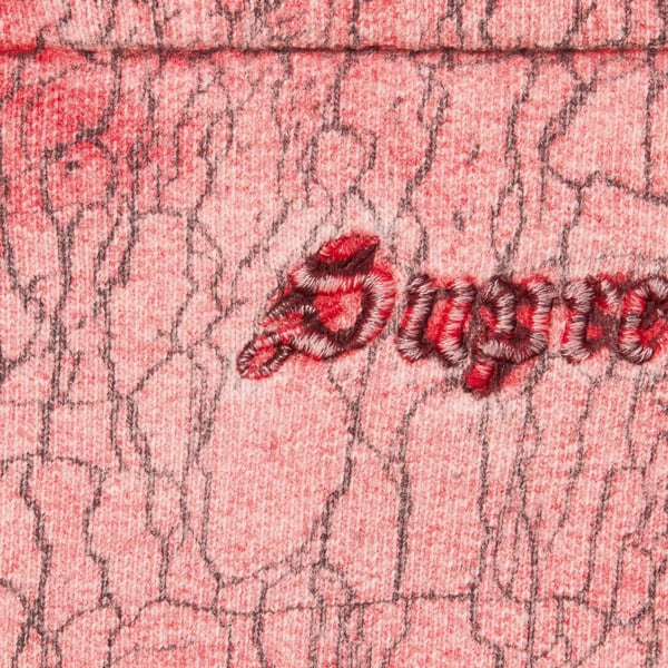 Supreme Crackle Sweatshort - Red (front)