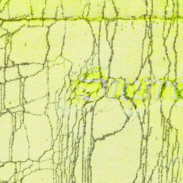 Supreme Crackle Sweatshort - Yellow (front)