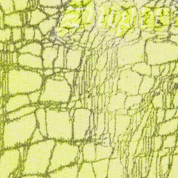 Supreme Crackle Zip Up Hooded Sweatshirt - Yellow (front)