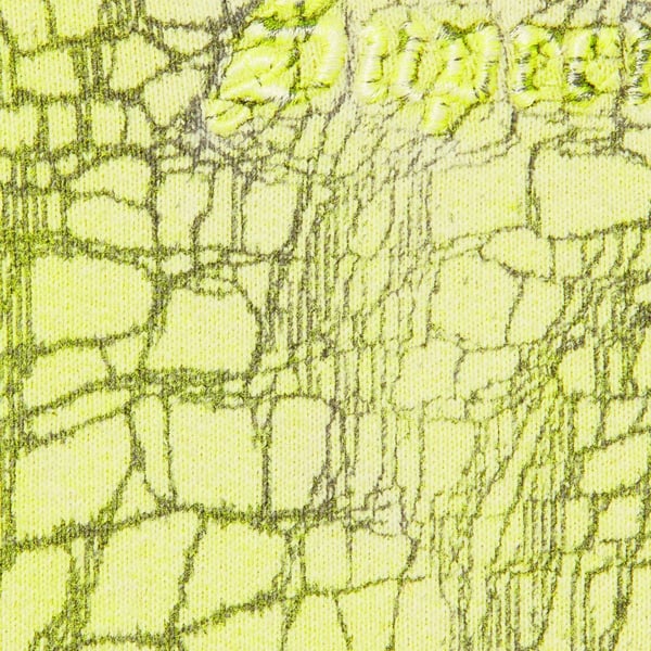 Supreme Crackle Zip Up Hooded Sweatshirt - Yellow (front)