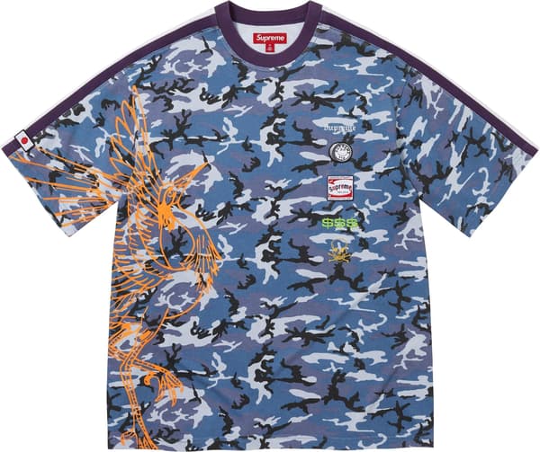 Supreme Crane S/S Top - Blue Camo (front)
