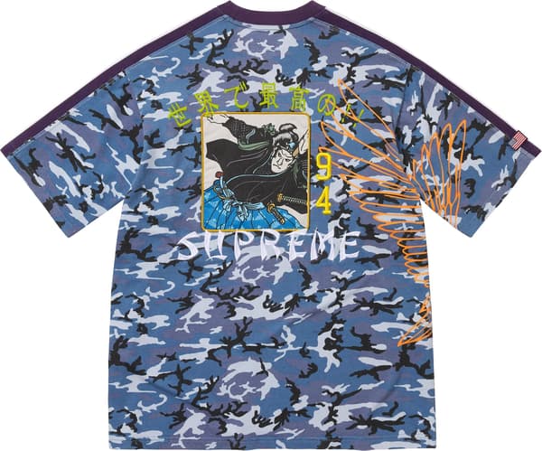 Supreme Crane S/S Top - Blue Camo (front)